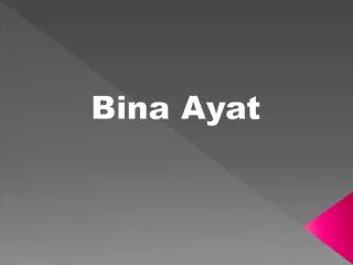 bina ayat