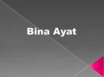 Bina Ayat - slide 1