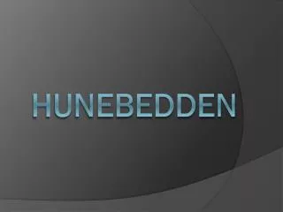hunebedden