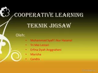cooperative learning teknik jigsaw