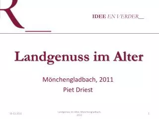 landgenuss im alter