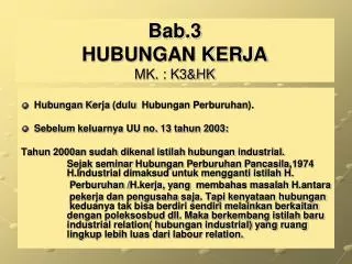 bab 3 hubungan kerja mk k3 hk