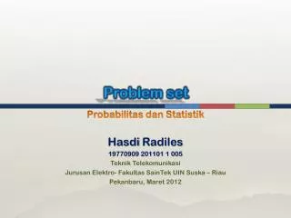 problem set