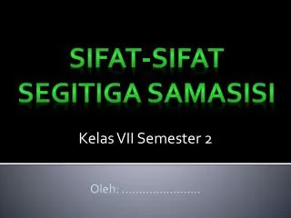 kelas vii semester 2
