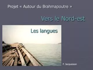 vers le nord est