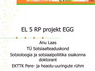 el 5 rp projekt egg