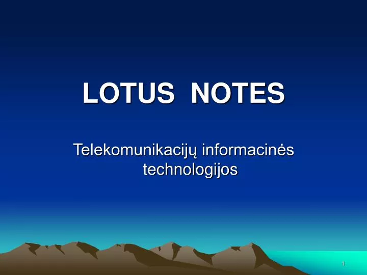 lotus notes