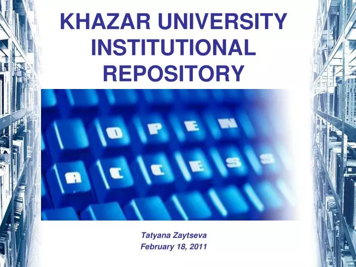 khazar university institutional repository