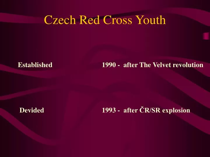 czech red cross youth