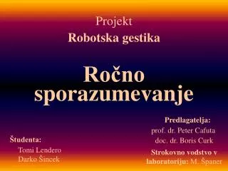 ro no sporazumevanje