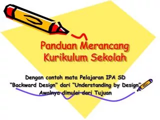 panduan merancang kurikulum sekolah