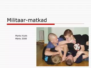 militaar matkad