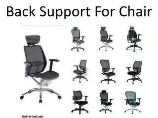 Back Support For Chair