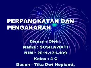 perpangkatan dan pengakaran