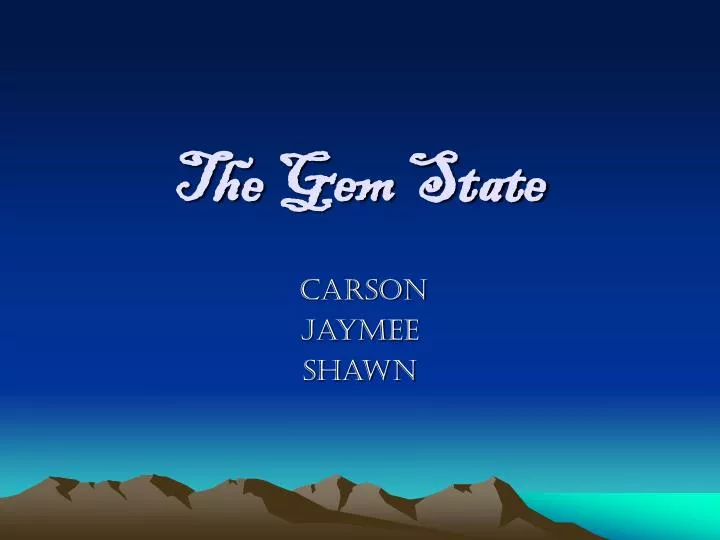 the gem state