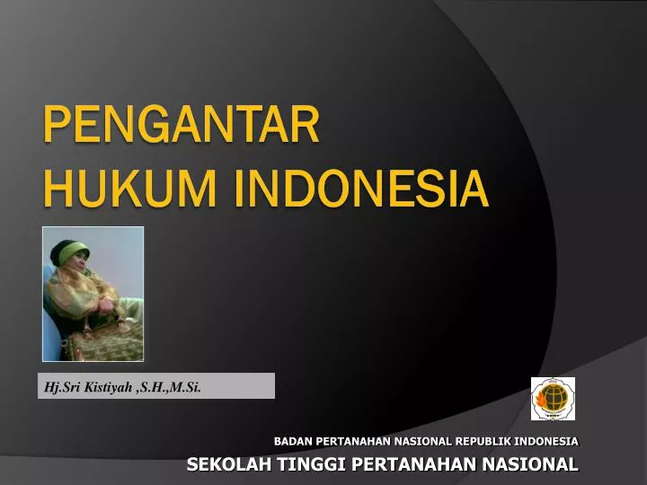 pengantar hukum indonesia