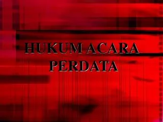 hukum acara perdata