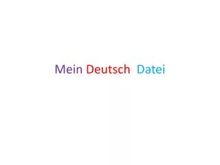 mein deutsch datei