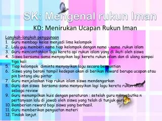 PPT - 6 RUKUN IMAN PowerPoint Presentation, Free Download - ID:5521461