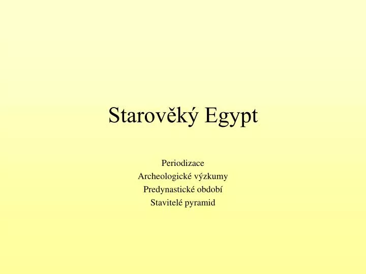 starov k egypt