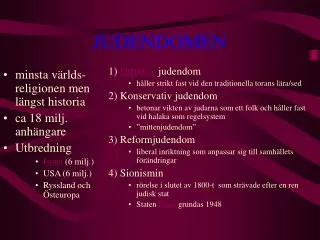 judendomen