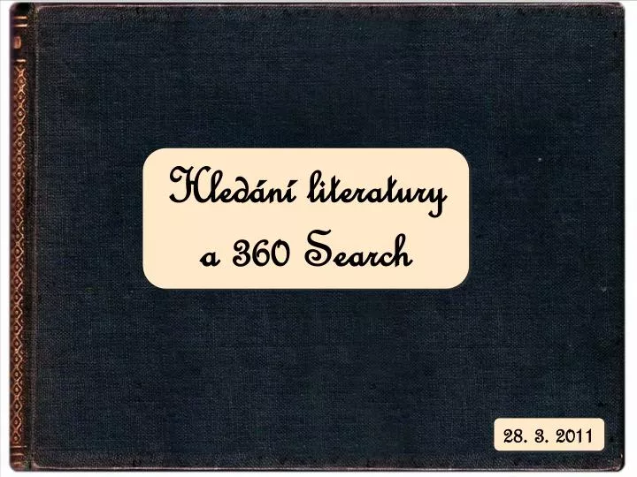 hled n literatury a 360 search