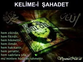 kel me ahadet
