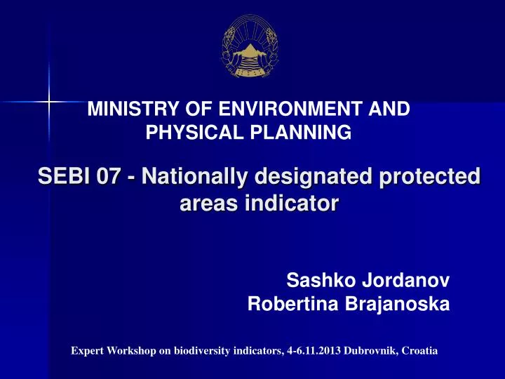 sebi 07 nationally designated protected areas indicator