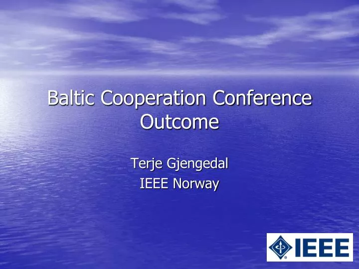 baltic cooperation conference outcome