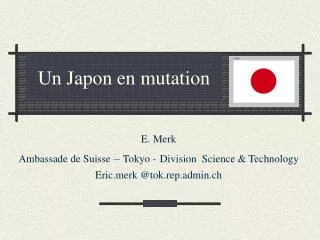 un japon en mutation