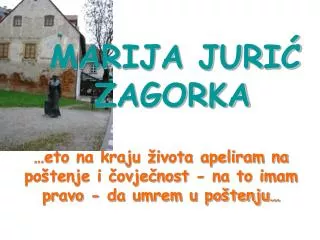 marija juri zagorka