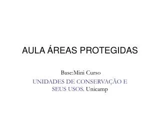 aula reas protegidas
