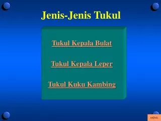 jenis jenis tukul