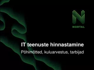 it teenuste hinnastamine