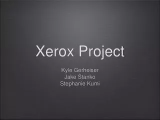 Xerox Project