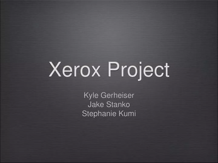 xerox project