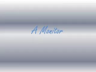 a monitor