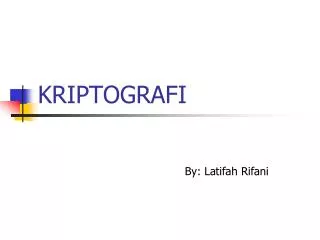 kriptografi