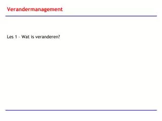 verandermanagement