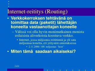 internet reititys routing