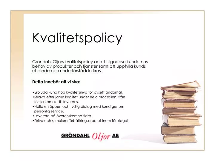 kvalitetspolicy