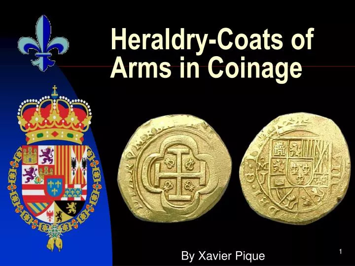 heraldry coats of arms in coinage