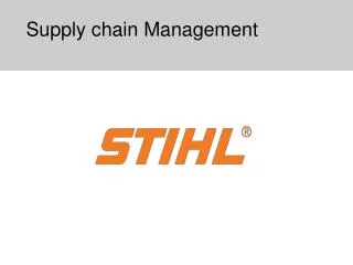 Supply chain Management