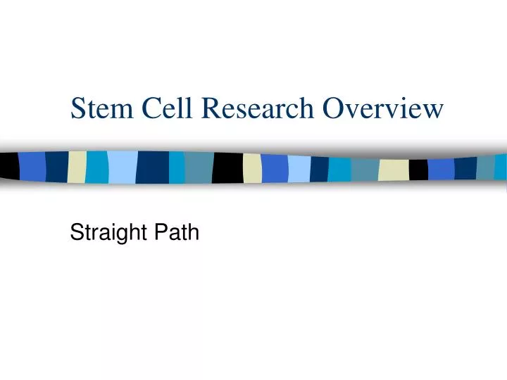 stem cell research overview