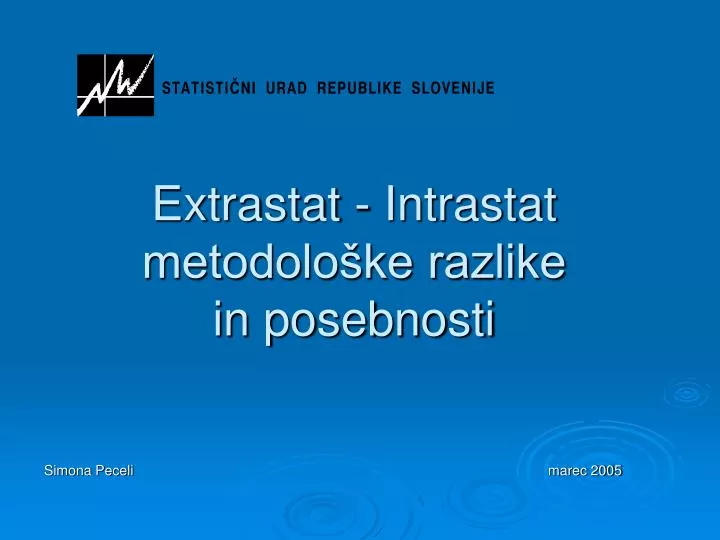 extrastat intrastat metodolo ke razlike in posebnosti