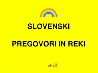 slovenski pregovori in reki