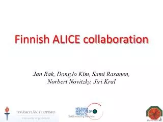 Finnish ALICE collaboration