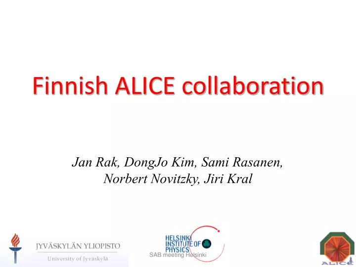 finnish alice collaboration