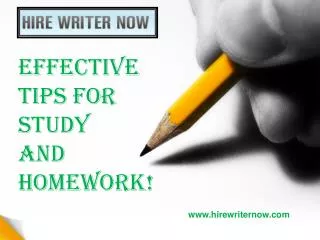 Effective Tips for Study and Homework!