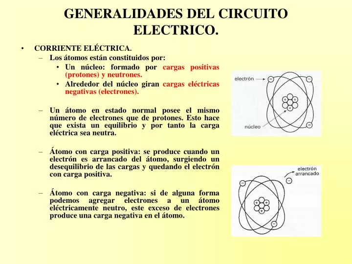 generalidades del circuito electrico